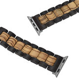 Solid Wood Apple Watch Band with Butterfly Clasp – Indonesian Sandalwood