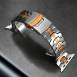 Applicable Apple watch band titanium solid watch band iwatch ultra stainless steel Iron Man watch Strap Universal