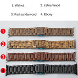 Solid Wood Apple Watch Band with Butterfly Clasp – Indonesian Sandalwood